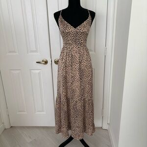 Cupshe Leopard Print Crisscross Back Maxi Dress - Size M - Item 0278